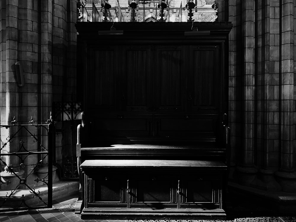 a piano in a room