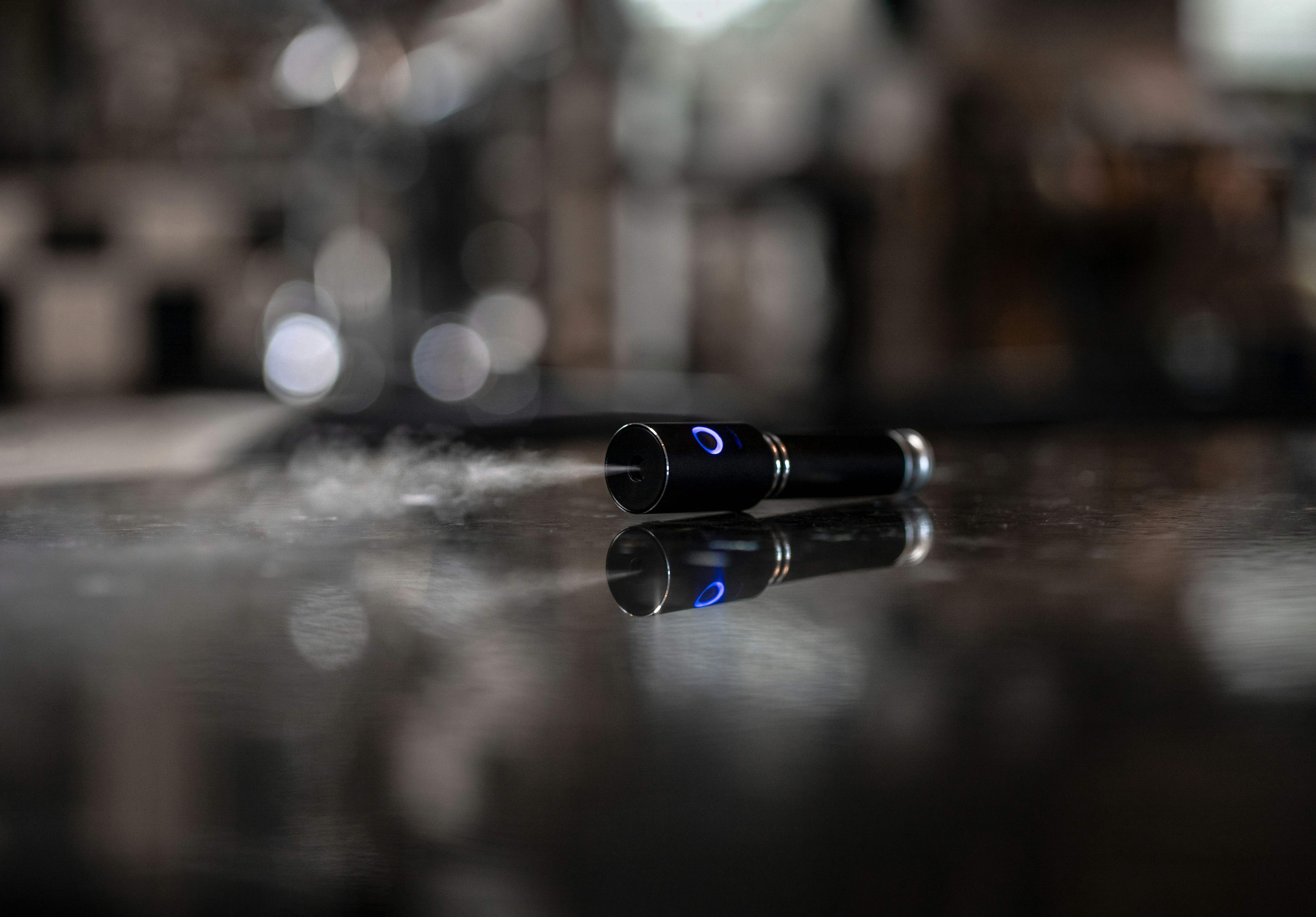 a drop of water on a surface