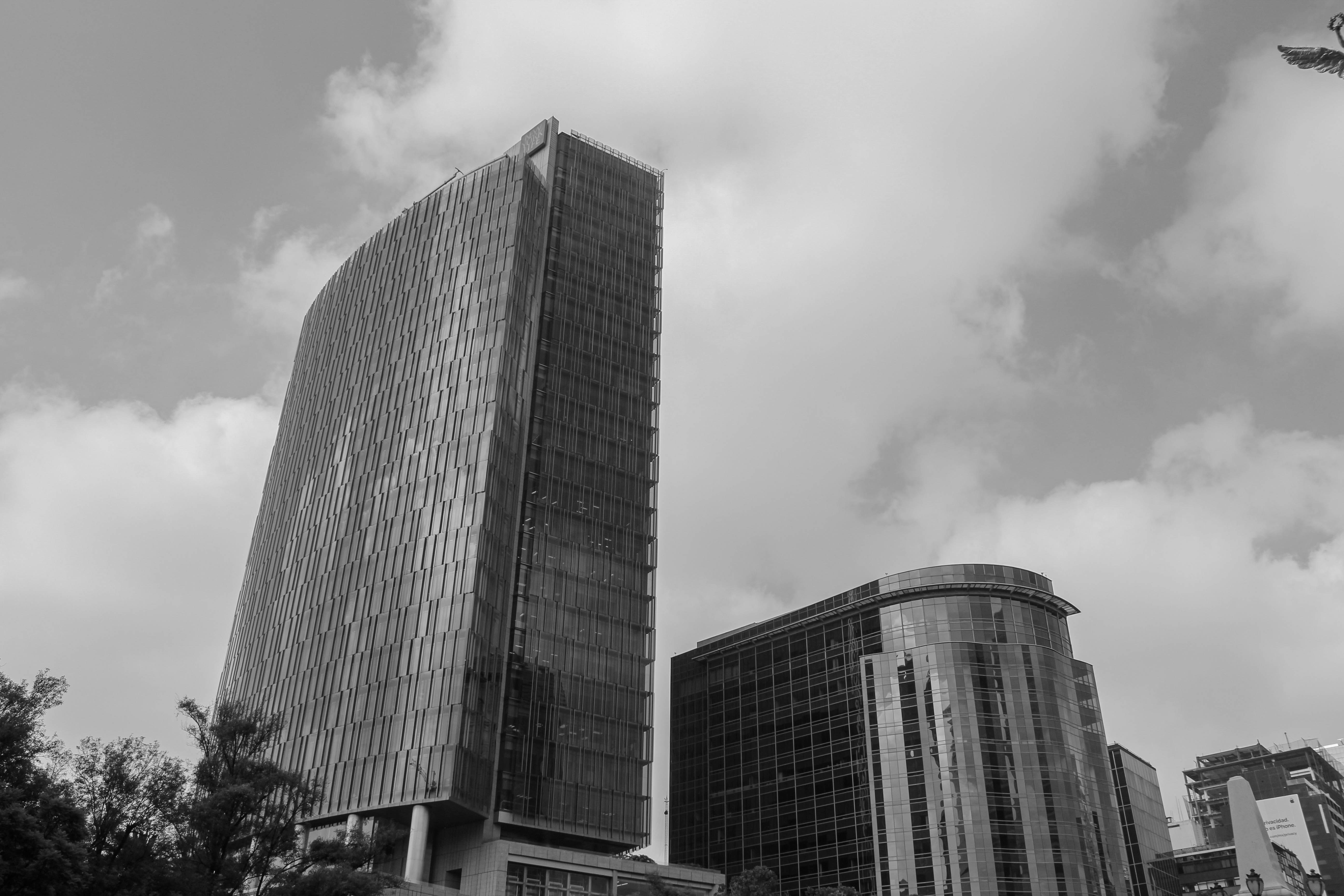 a couple of skyscrapers