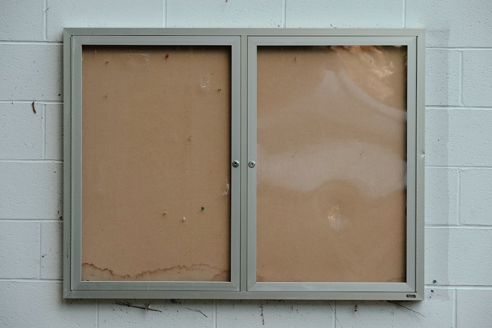 a window with a glass panel