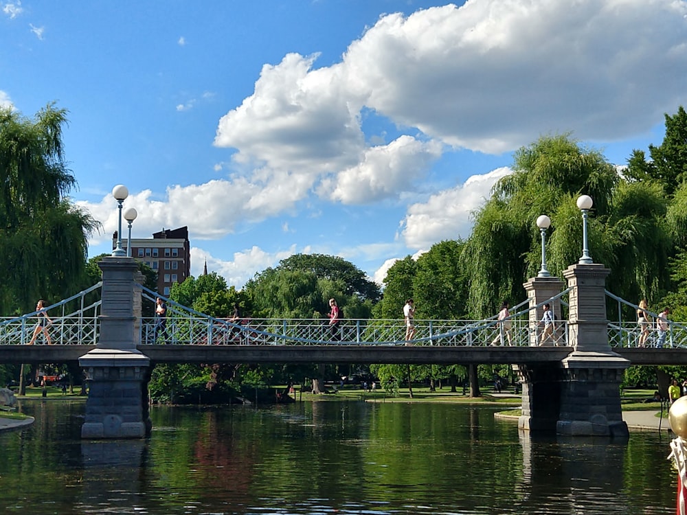 a bridge over a body of water