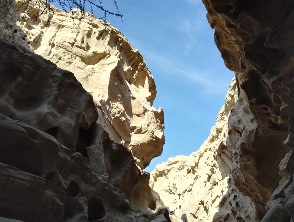 a rocky cliff side