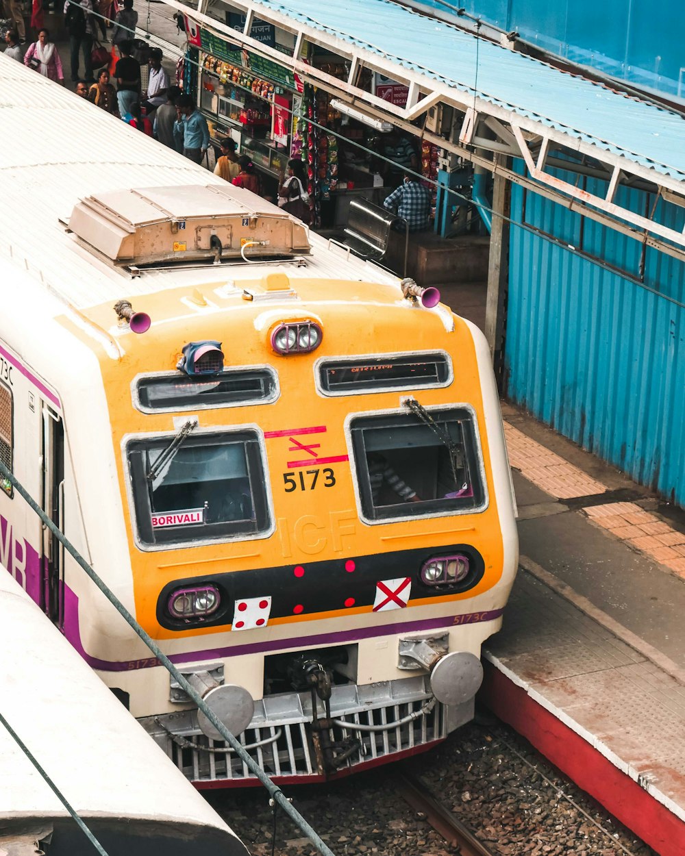 a train on the tracks