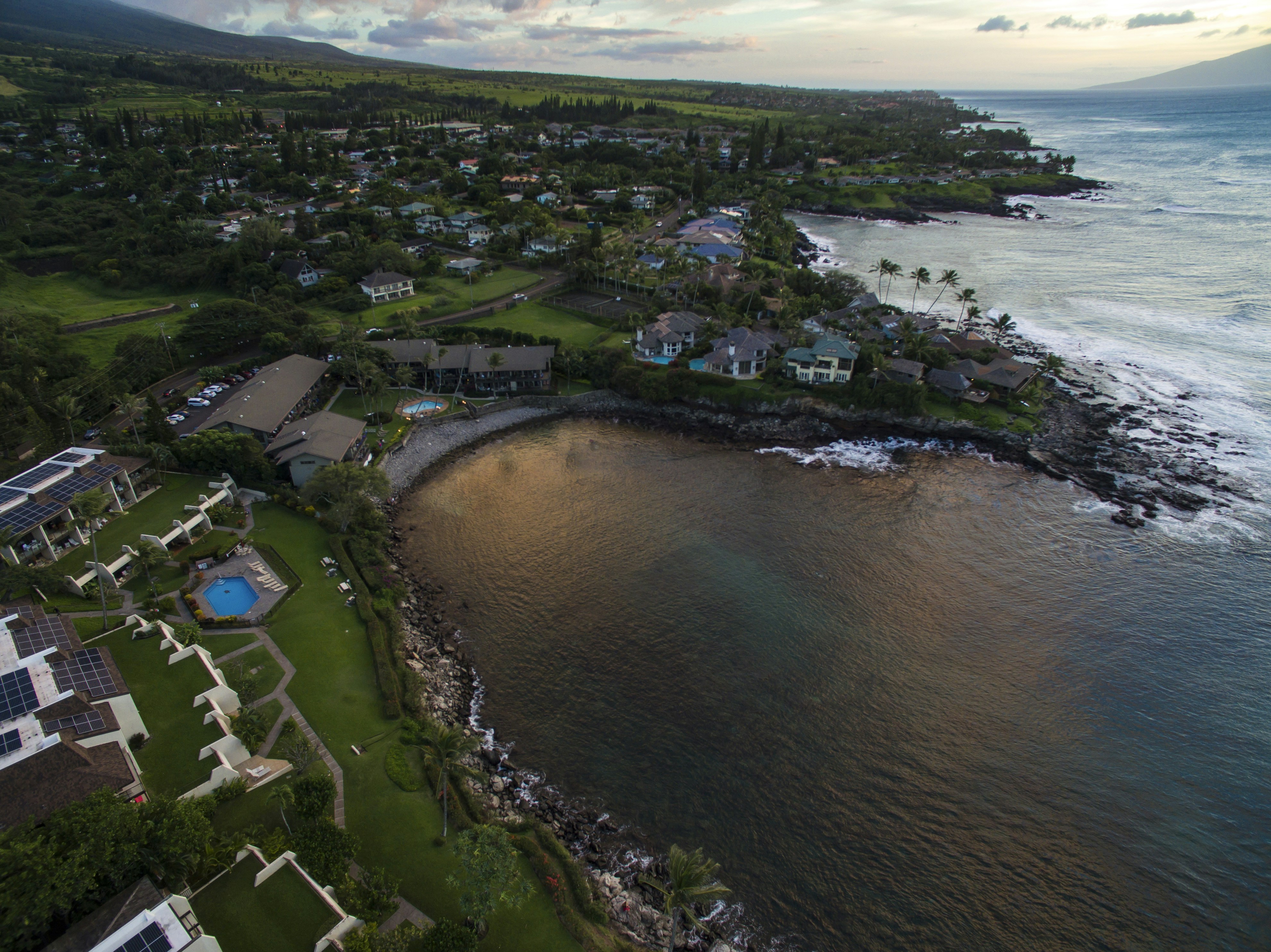 View of the Hyatt Regency Maui Resort and Spa from the beach