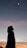 a silhouette of a woman and a man in front of a sunset