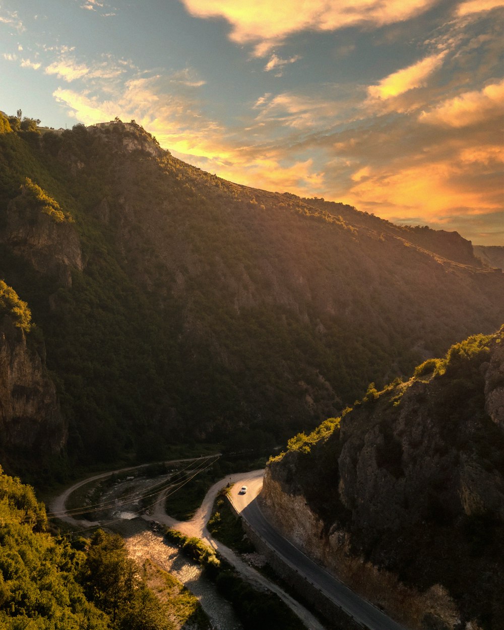 a river running through a valley