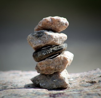 a stack of rocks