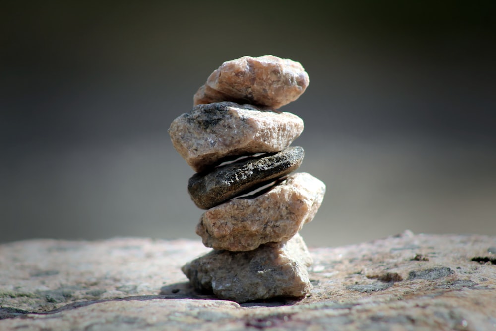 a stack of rocks