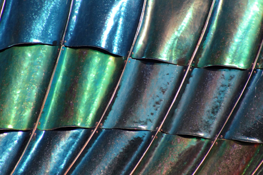 a close up of a metal surface