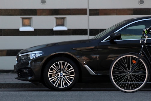 a black sports car