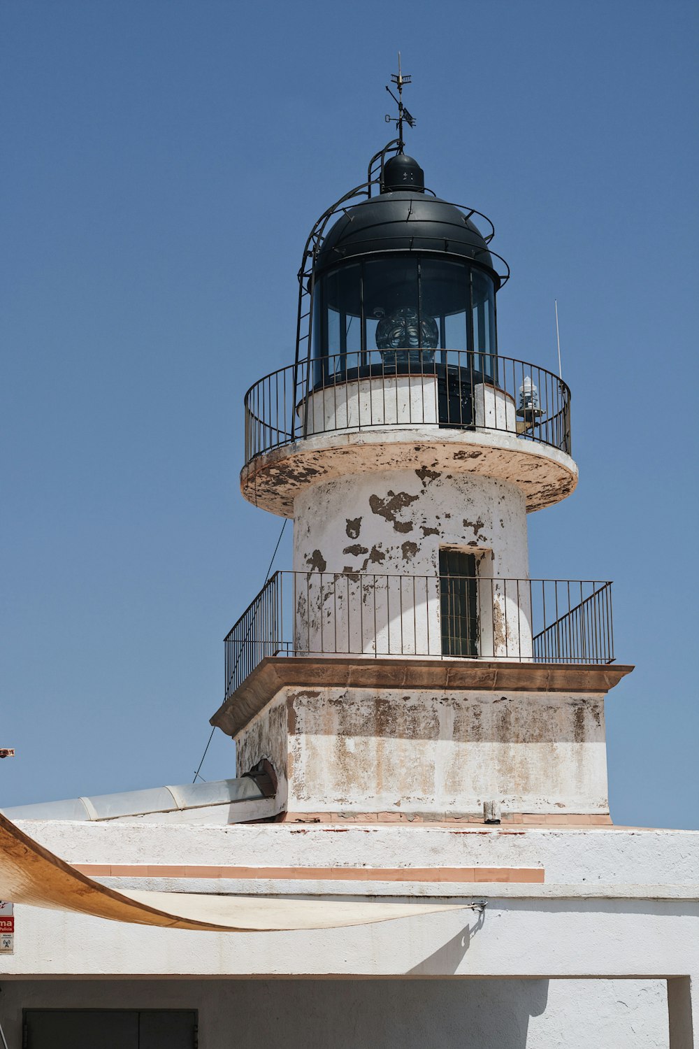 a lighthouse on a building