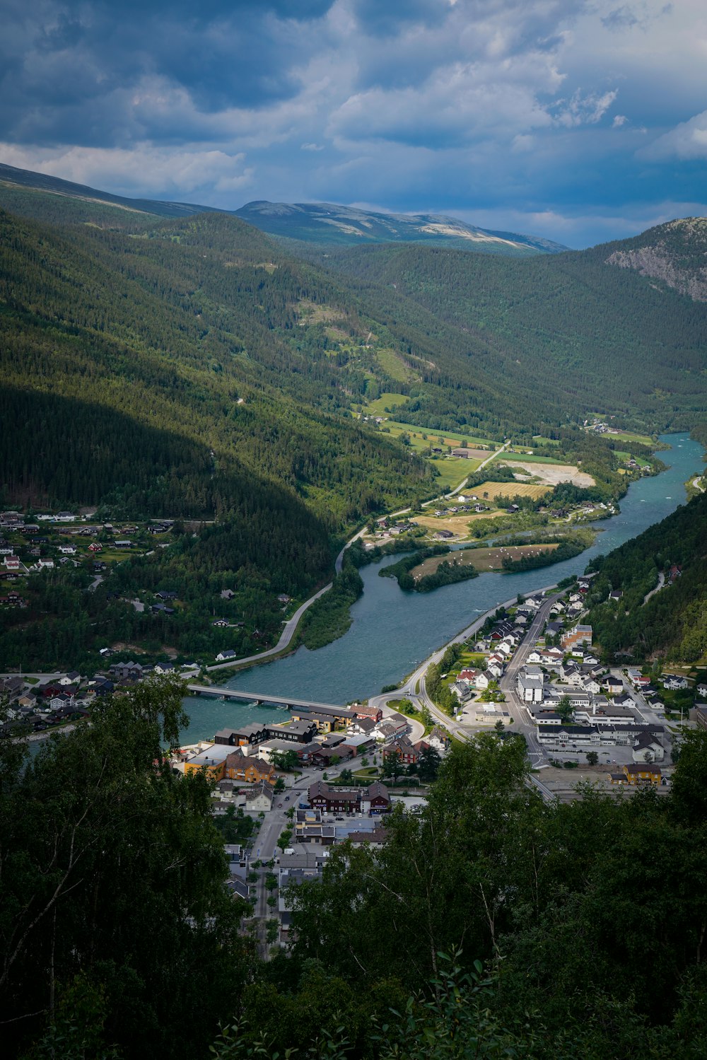 a river running through a valley