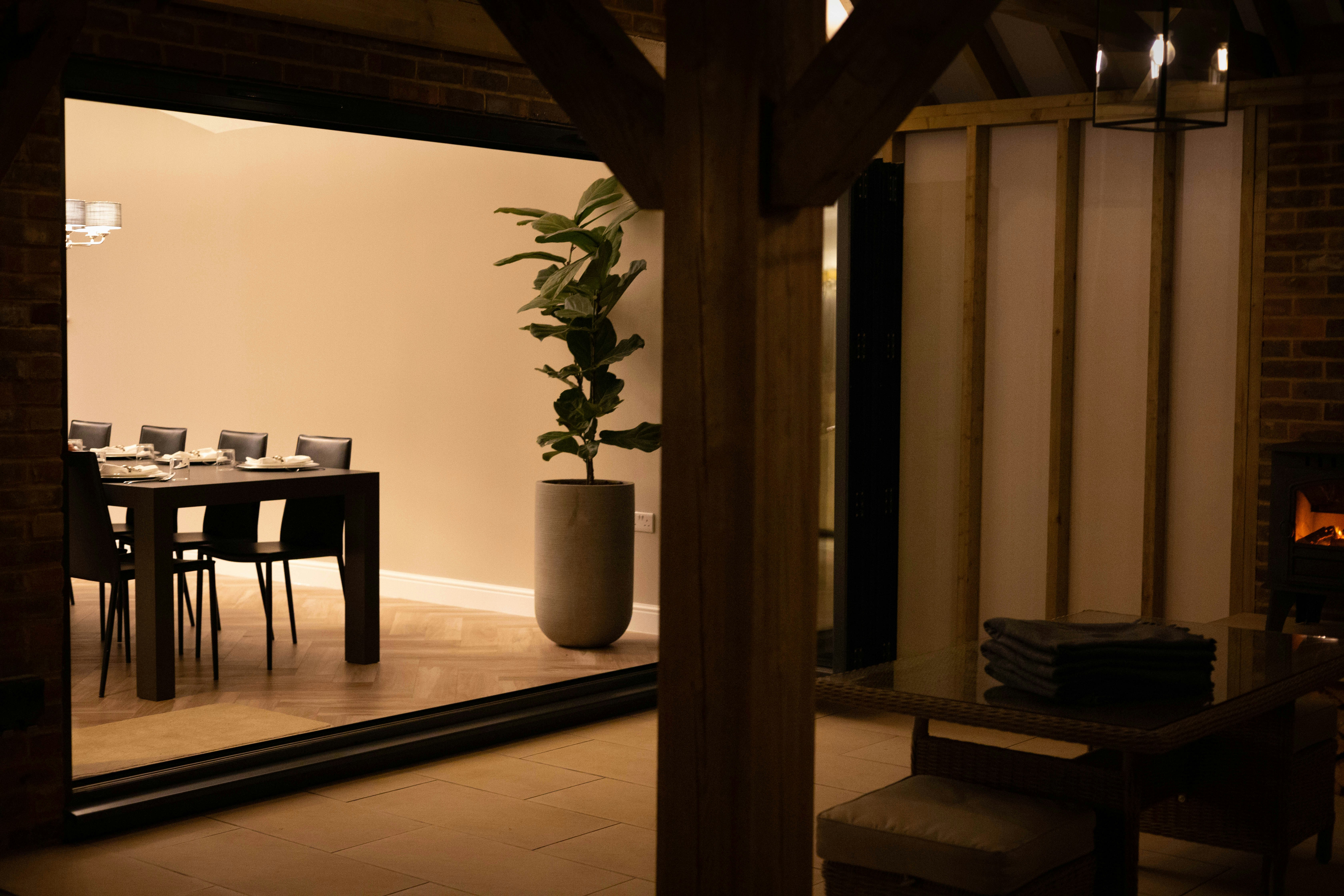 Room with table and chairs