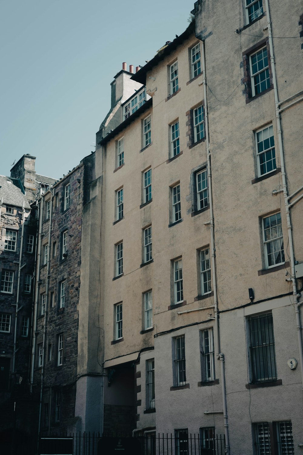 a tall building with many windows