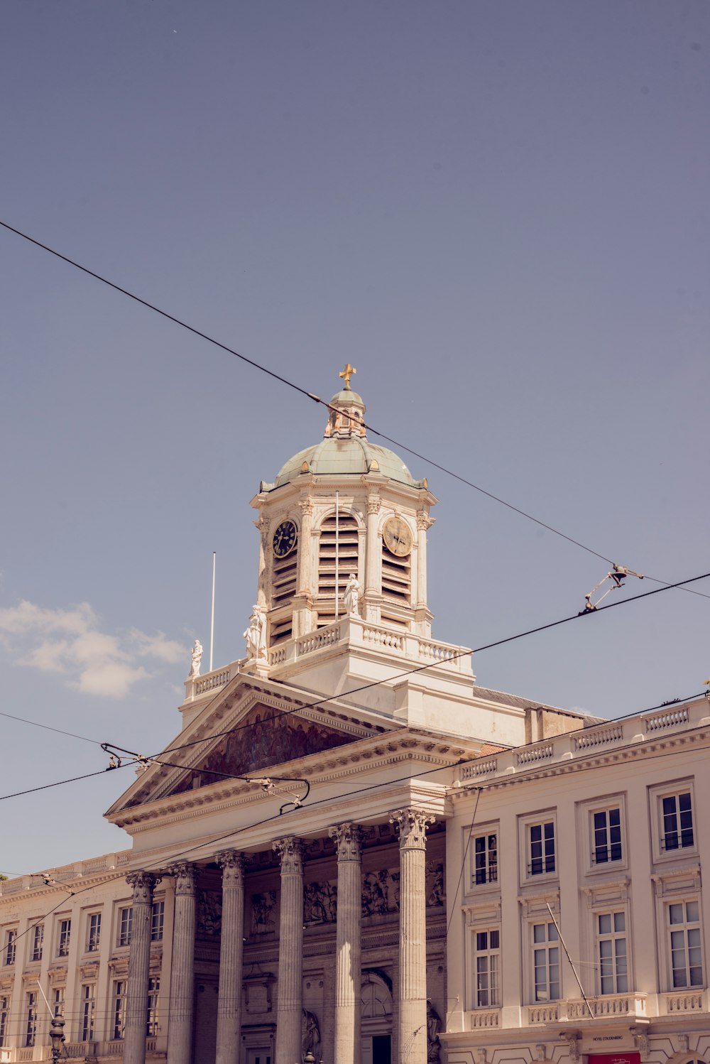 a building with a clock tower