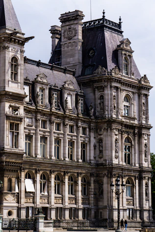 a large building with a clock tower