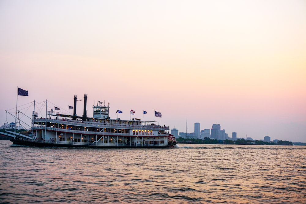 a boat on the water