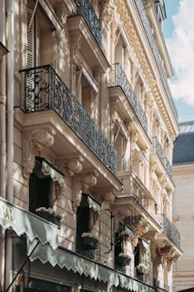 a building with many balconies