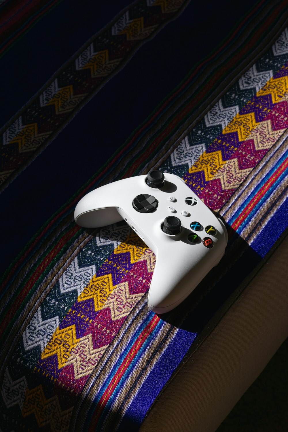 a white video game controller
