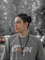 a person wearing glasses