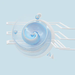 a light bulb with a blue background