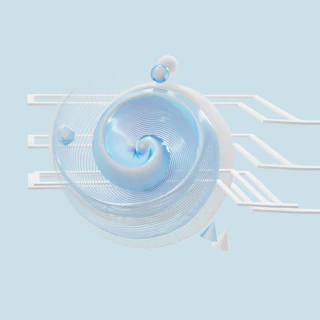 a light bulb with a blue background