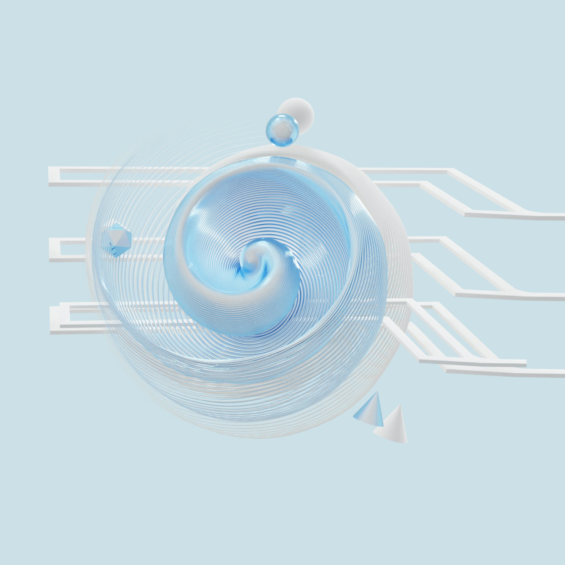 a light bulb with a blue background