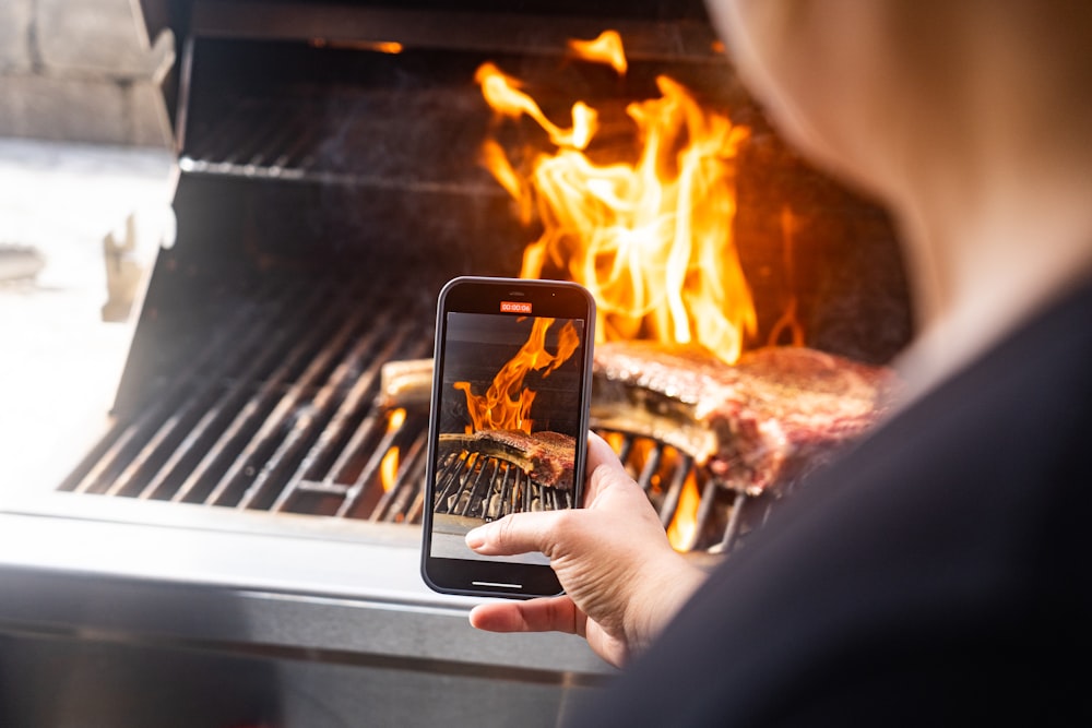 a person holding a phone