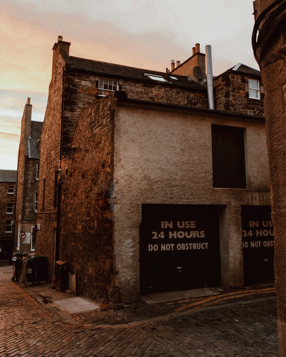 a building with a sign on it