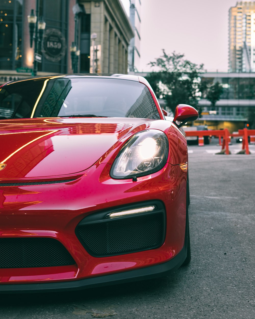 a red sports car