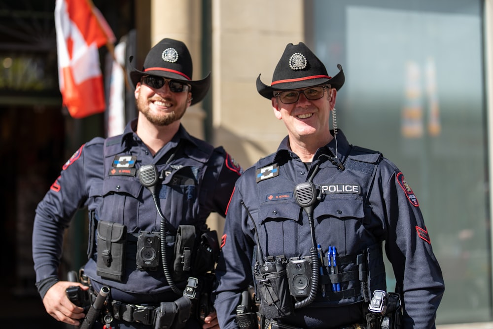 two police officers standing next to each other