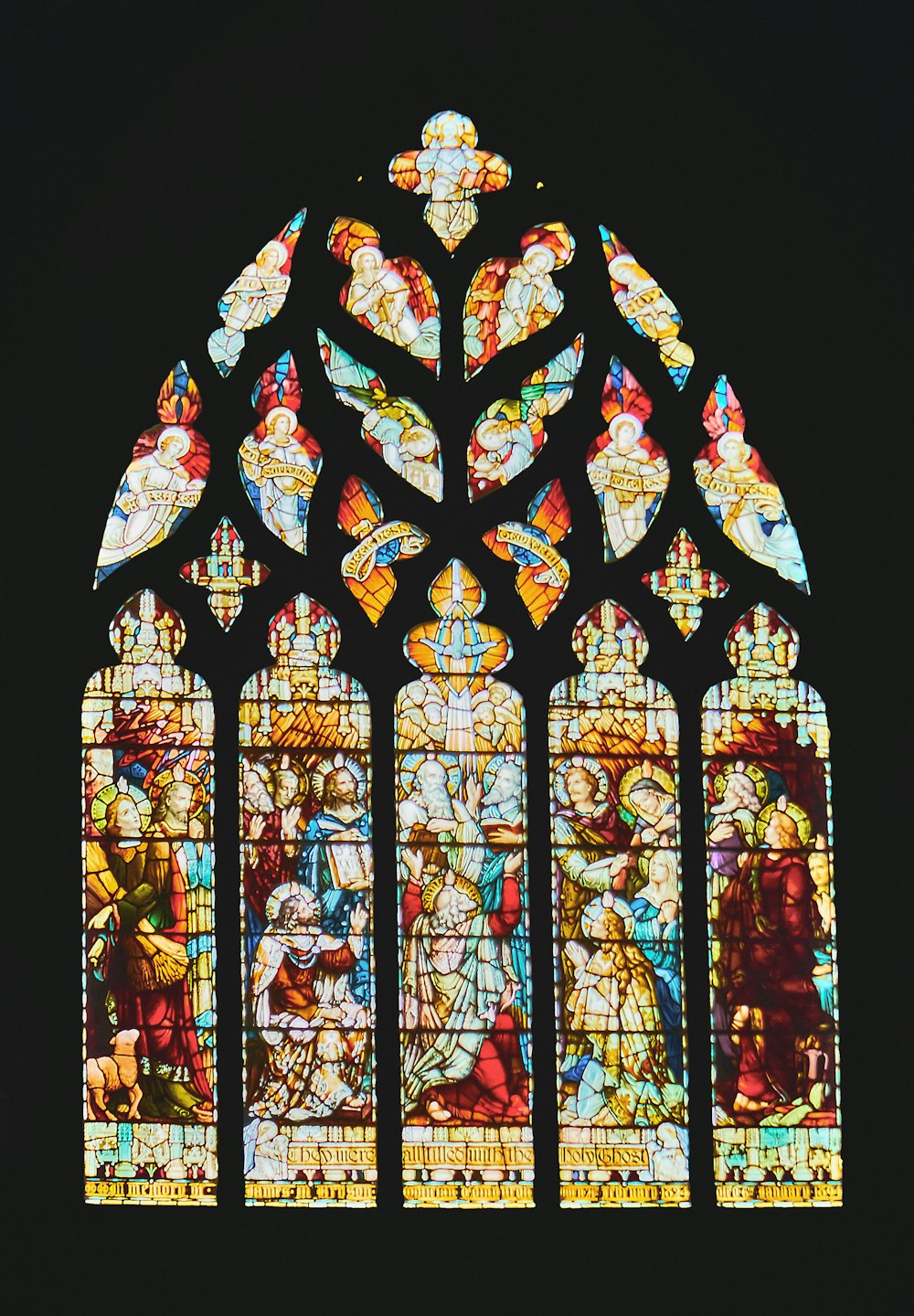 a stained glass window