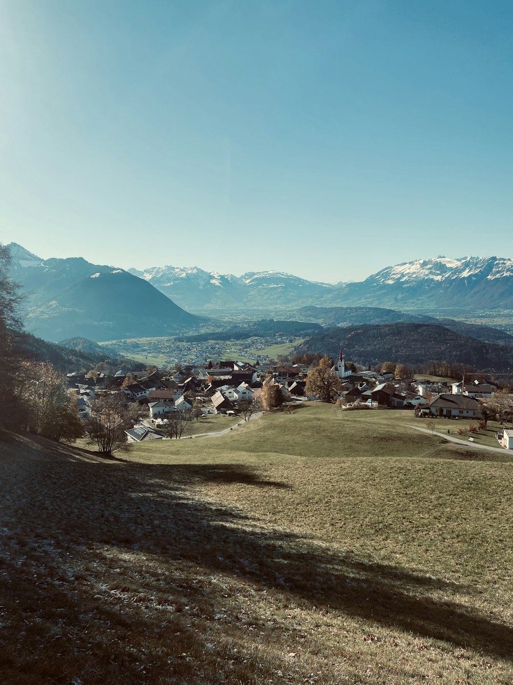 a town in the mountains