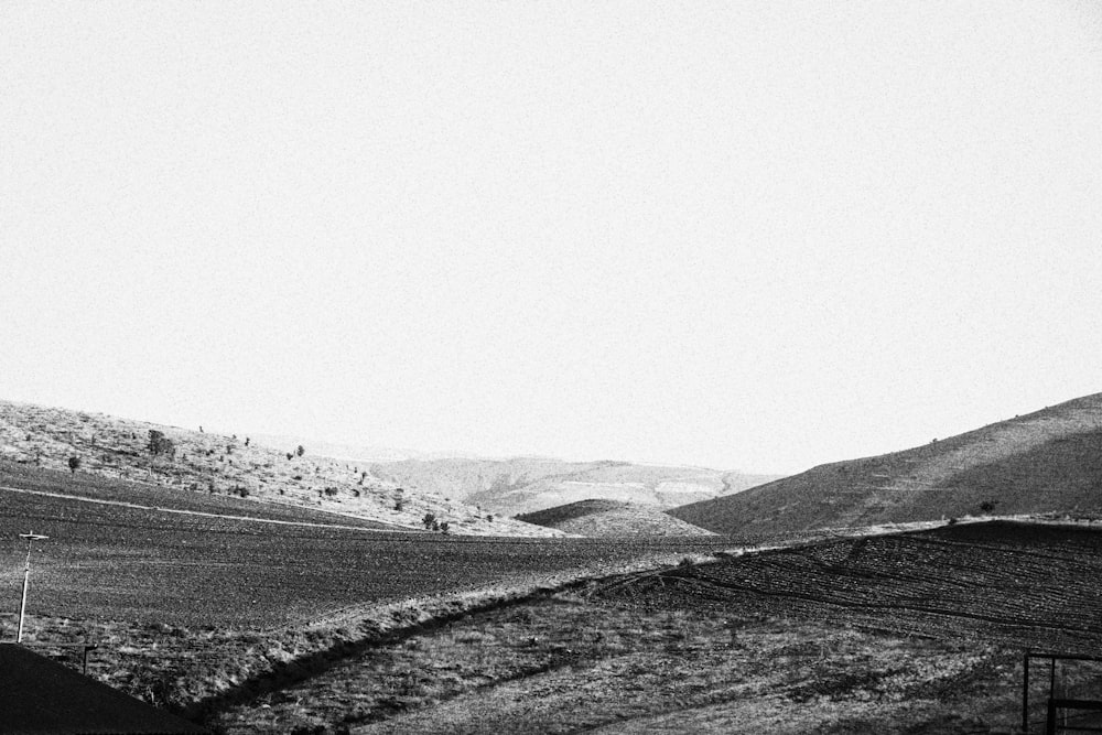 a road going through a valley