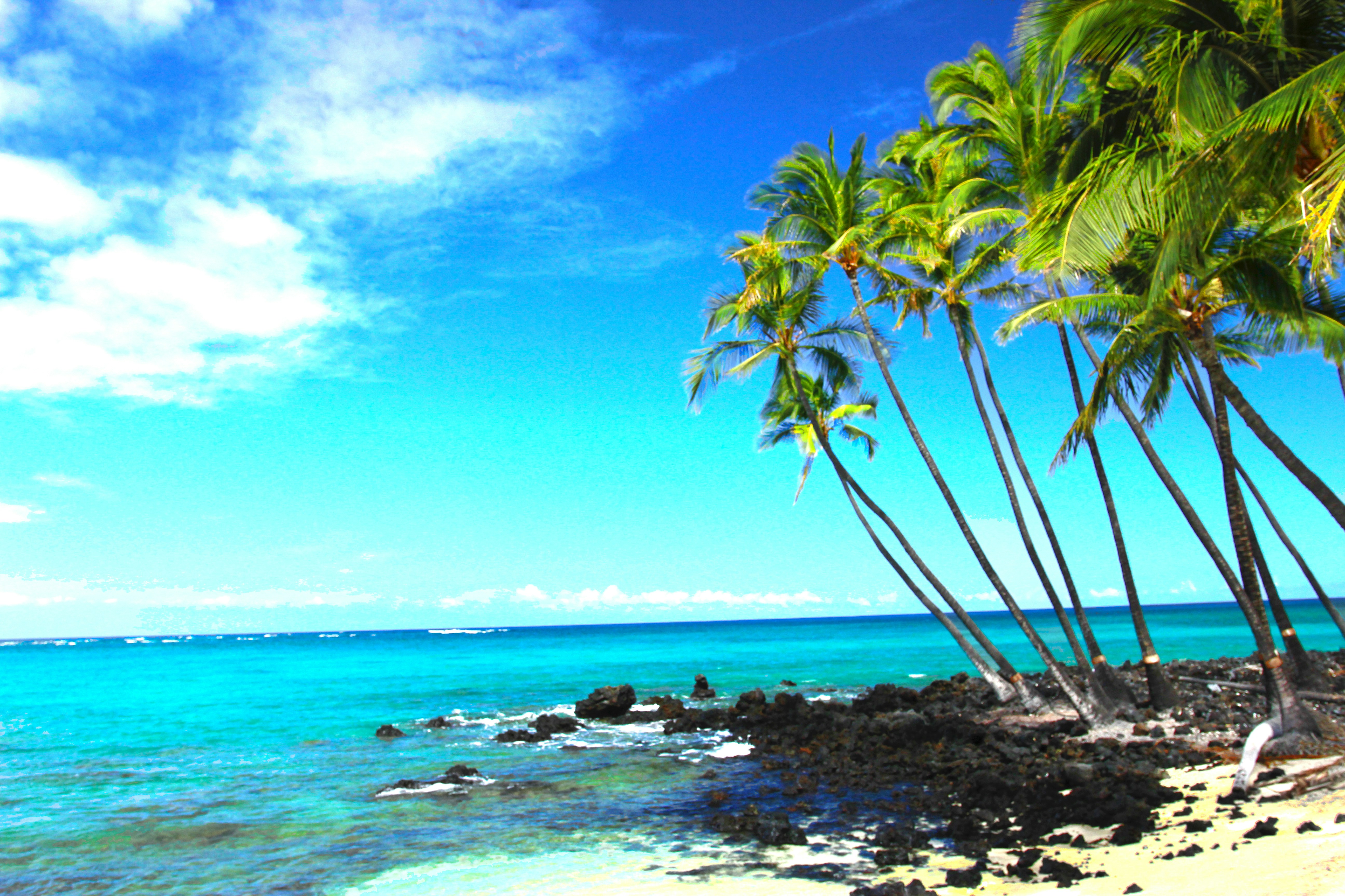 Sable blanc et mer turquoise