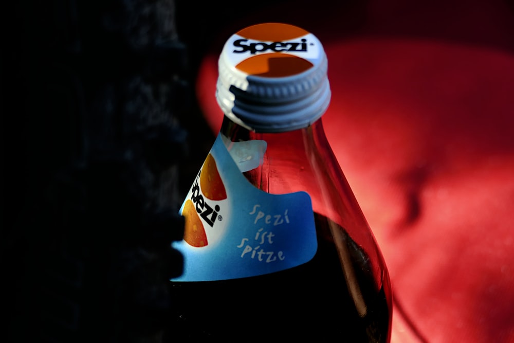 a bottle of soda