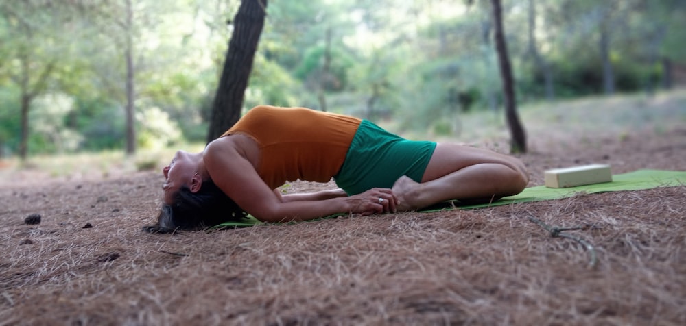 a person lying on the ground