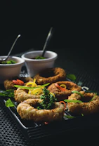 a plate of food