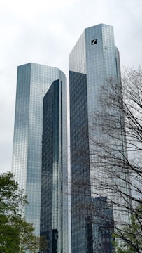 a couple of skyscrapers