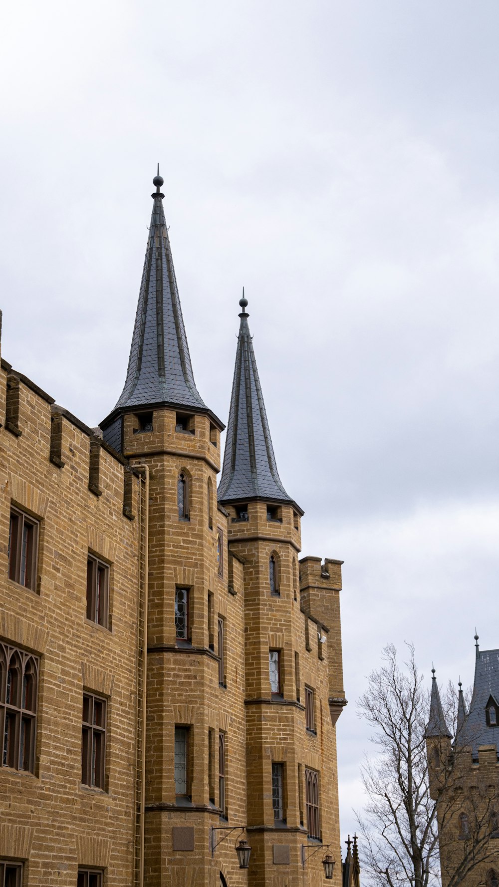 a large building with a steeple