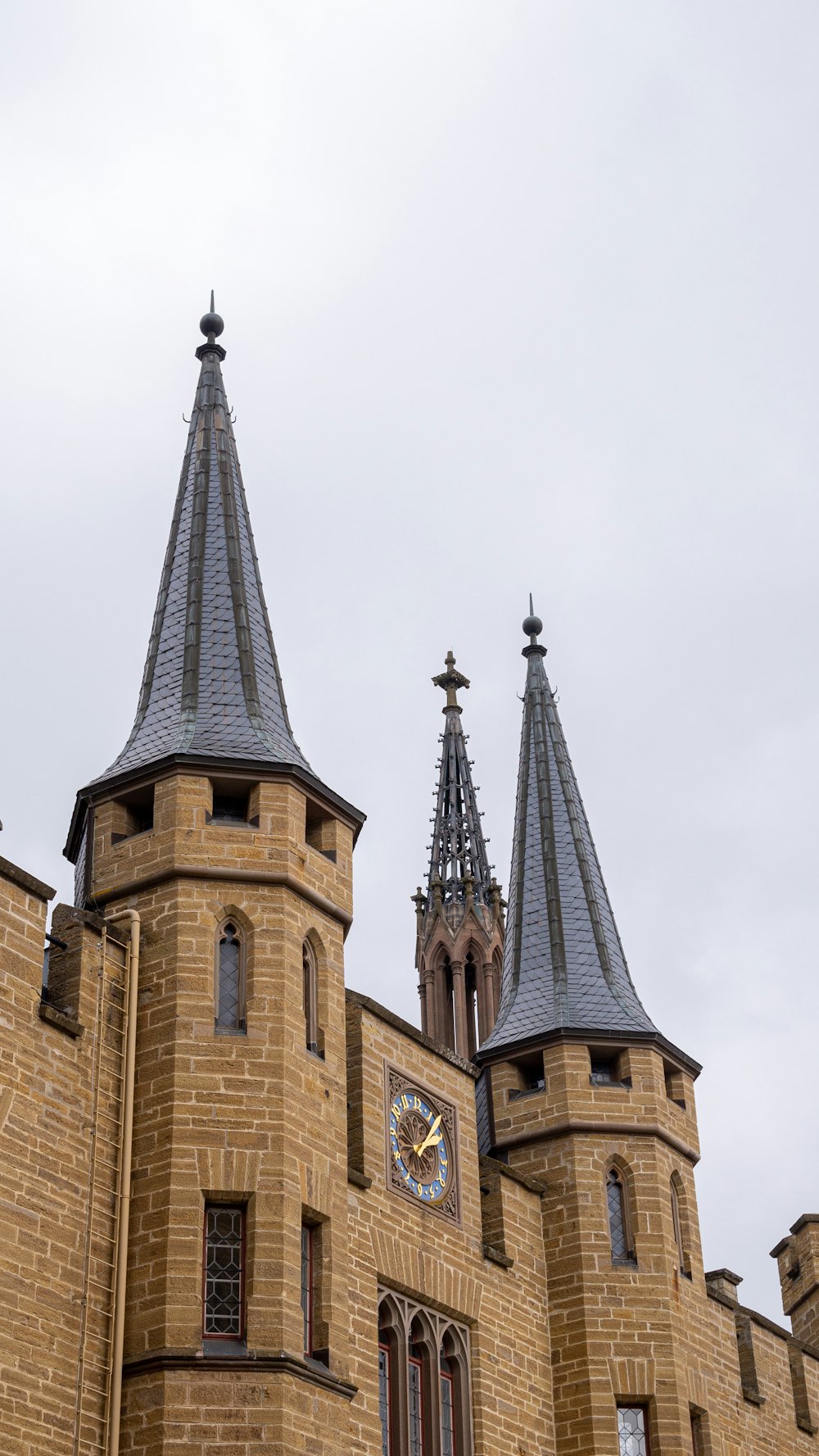 a clock on a tower