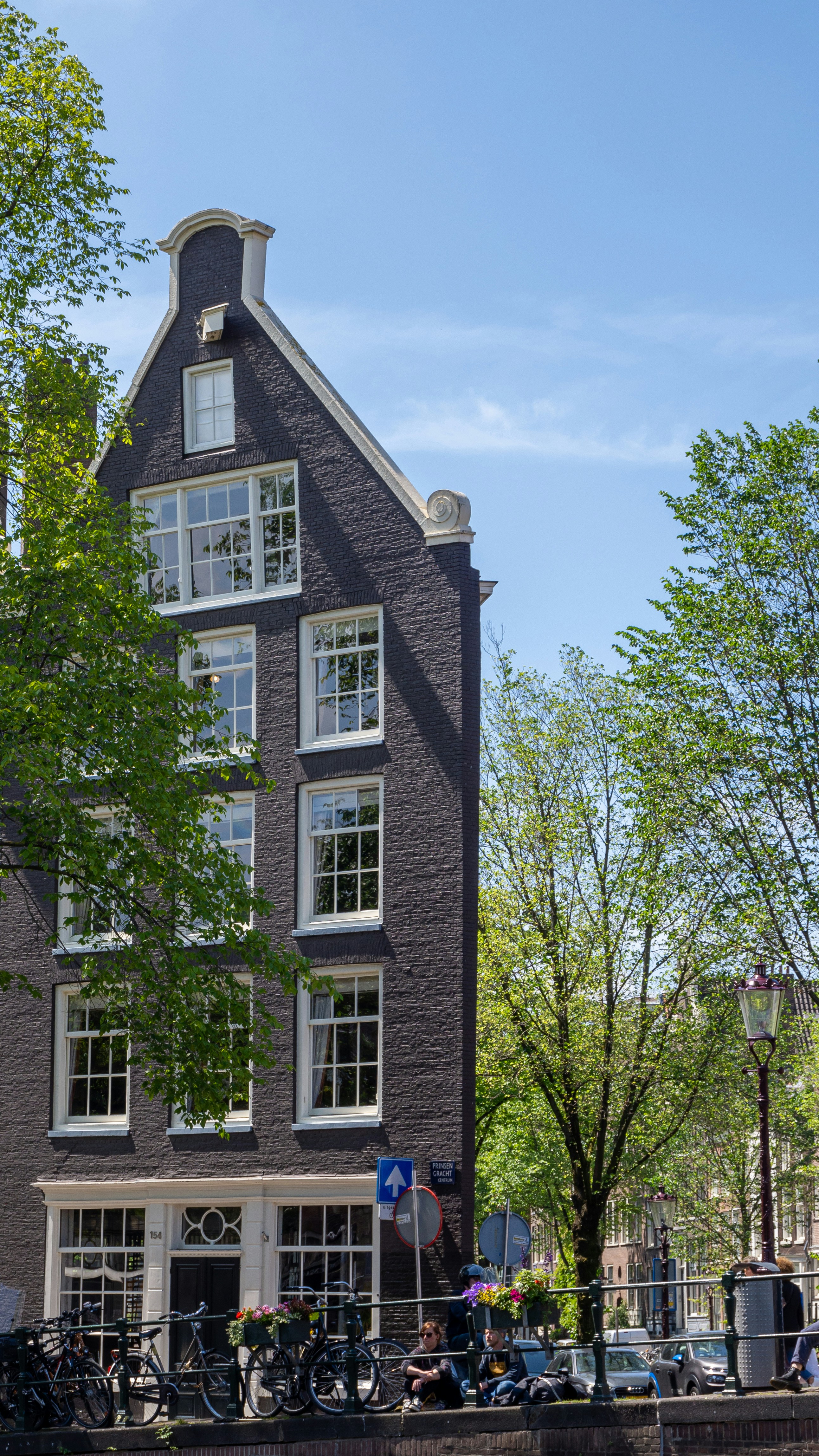 a building with bicycles parked outside