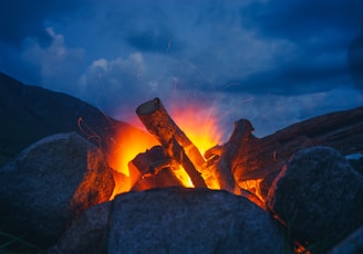 a volcano with lava coming out of it