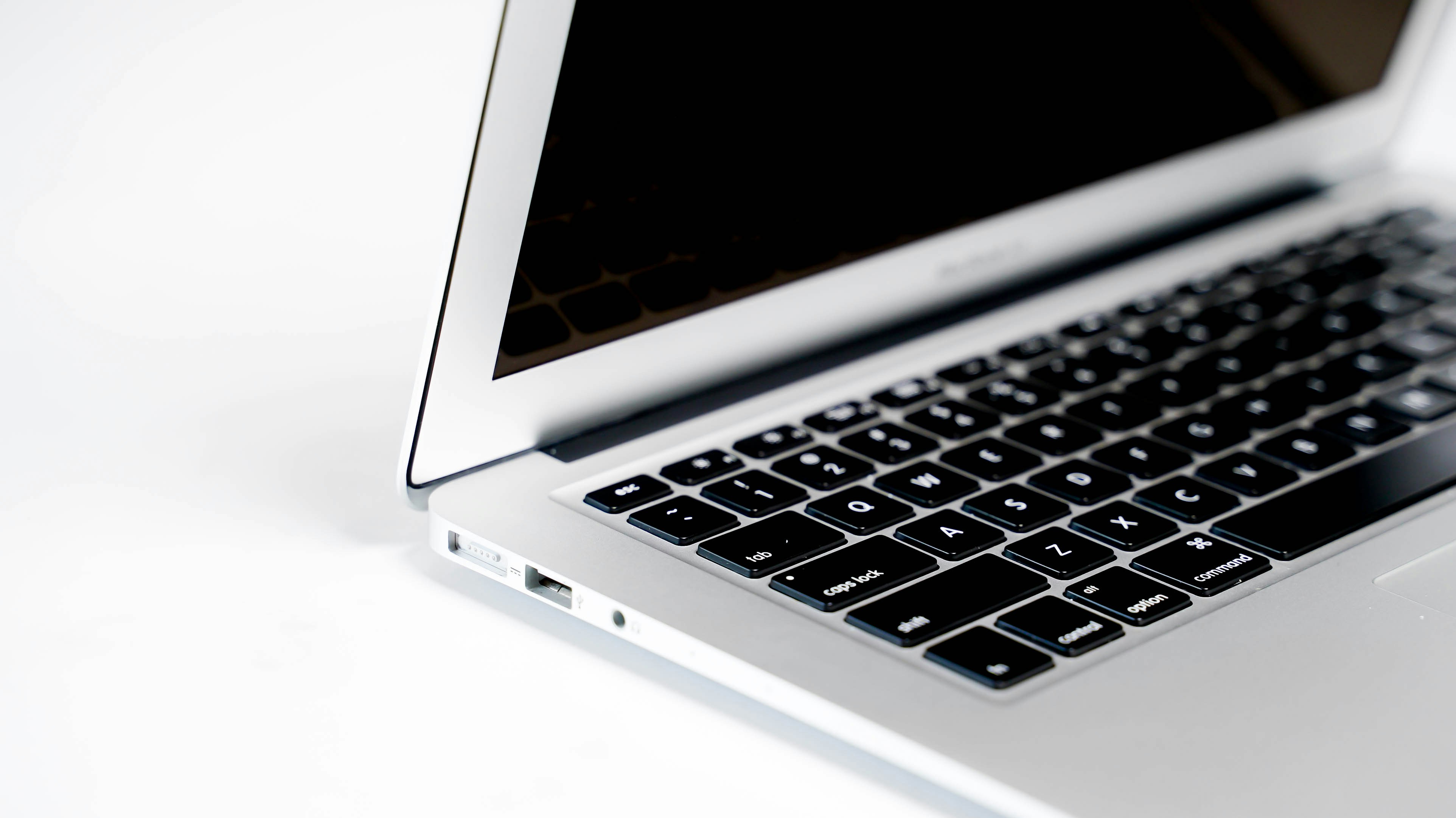 a laptop with a keyboard