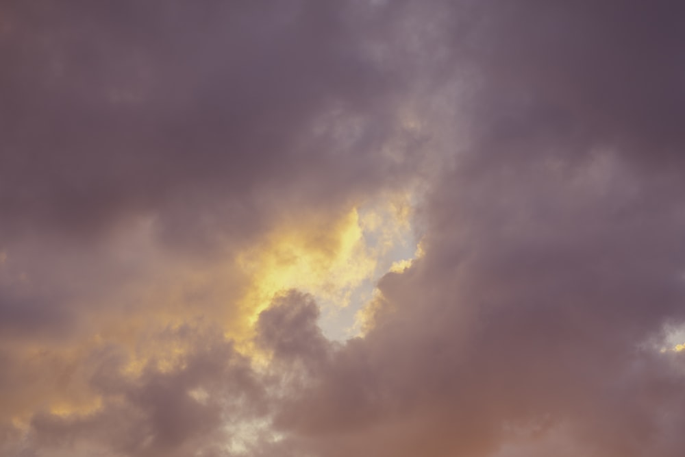 a group of clouds in the sky