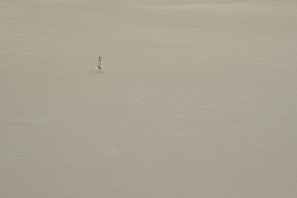 a person walking in the water