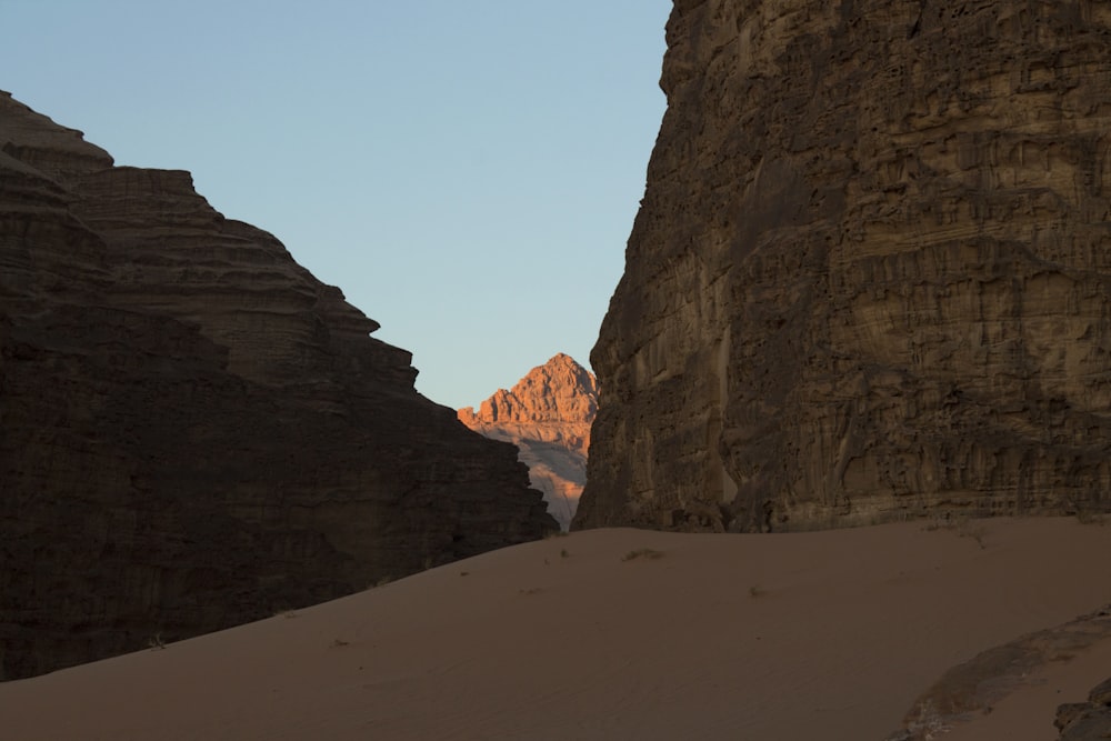 a canyon with a river running through it