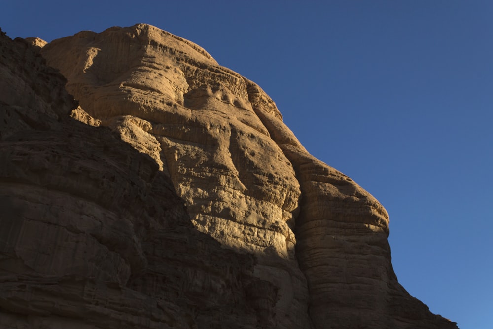 a large rock formation