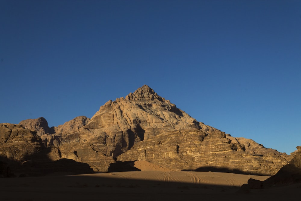 a large desert mountain