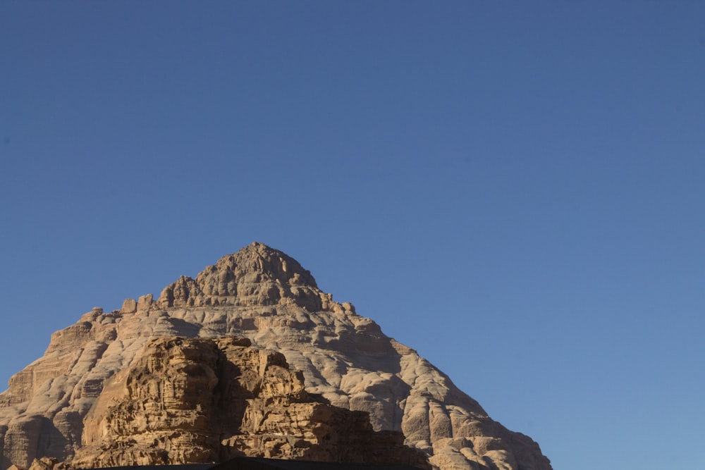 a large rock formation